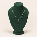Rose-Tone Lariat Drop Accent