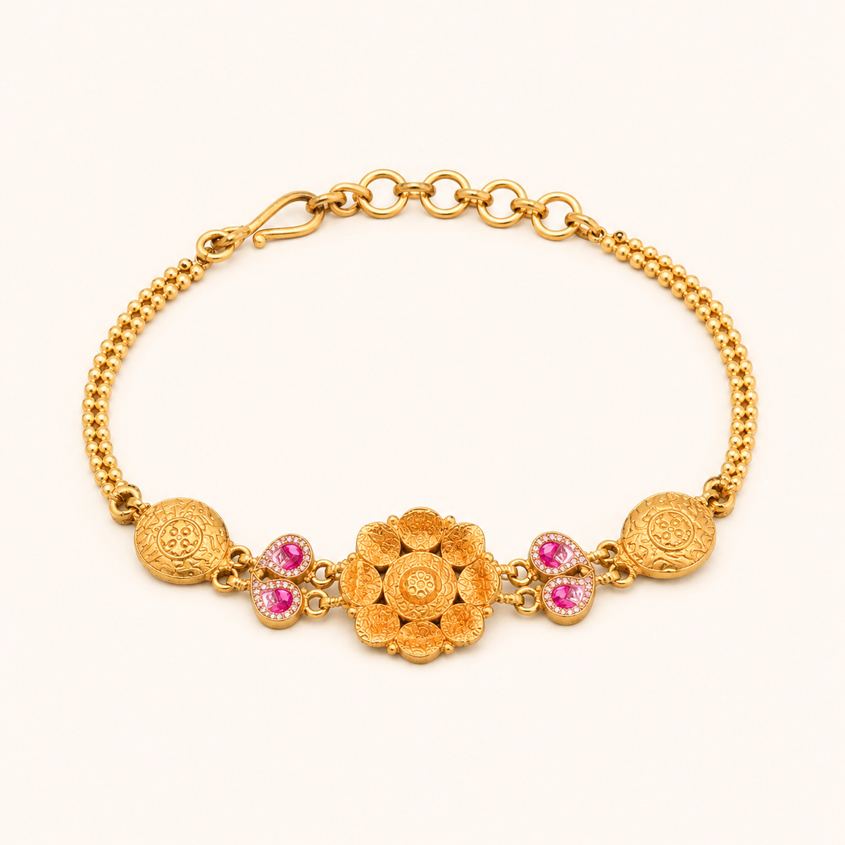 Royal Emerald Gold Bracelet
