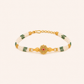 Ruby Bloom Beaded Bracelet