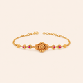 Ruby Heritage Gold Bracelet