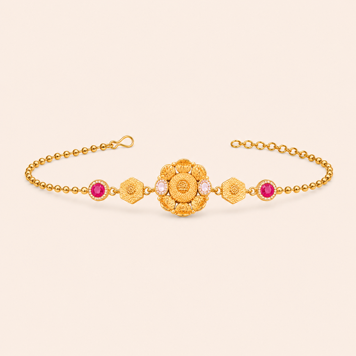 Heritage Ruby Medallion Bracelet