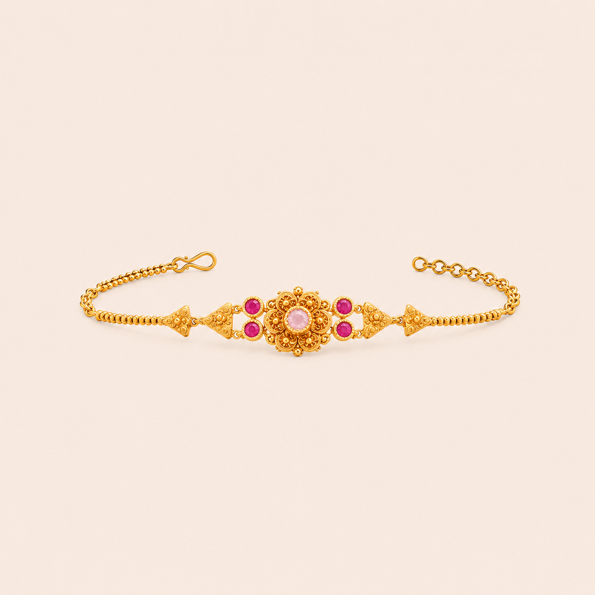 Ruby Petal Heritage Bracelet