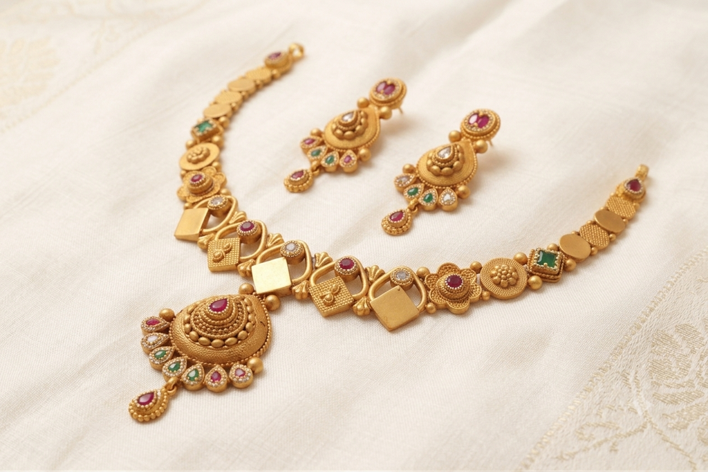 Temple Necklace Set