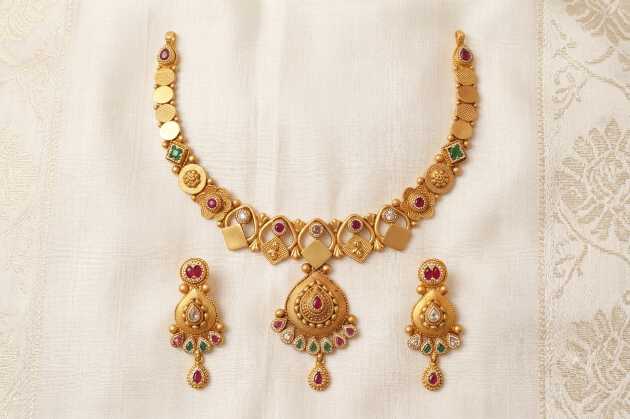 Temple Necklace Set