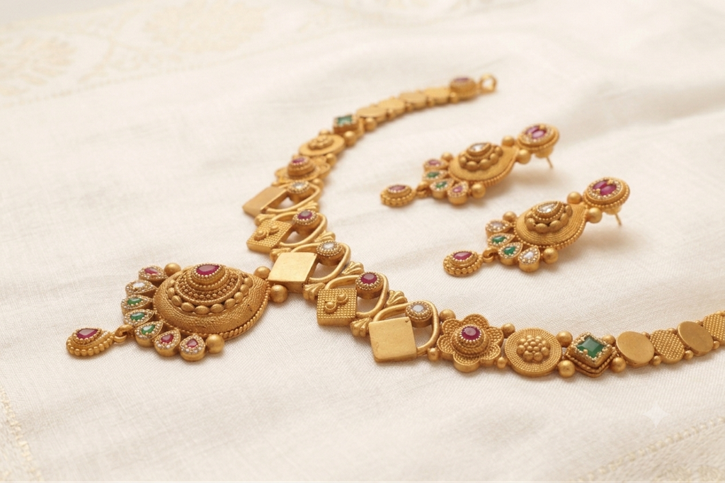 Temple Necklace Set